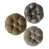 3 oyster plates from Sarreguemines 250907