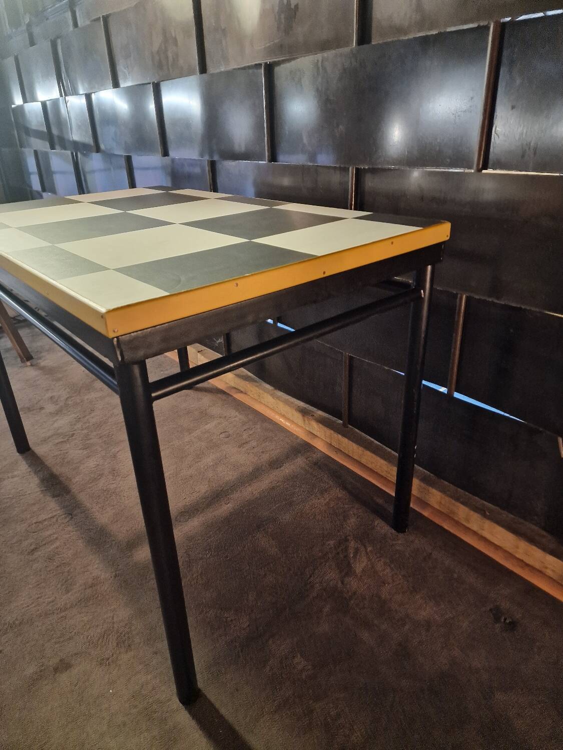 Table design in the style of Le Corbusier.