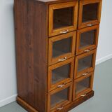 Vintage Dutch Beech & Pine Haberdashery Shop Cabinet / Vitrine, 1950s