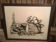 Illustration/signed paper print, framed, 60s/70s