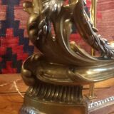 Lamp formed by a XVIII chenet