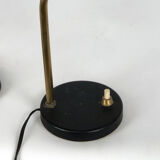 Mid-century Italian adjustable cone table lamps