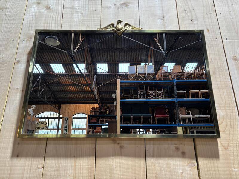 Miroir empire laiton