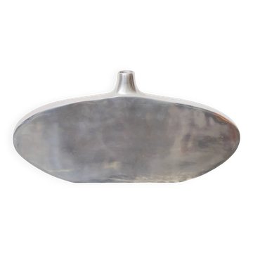 Vase en fonte aluminium "Ovoïde", 1970s
