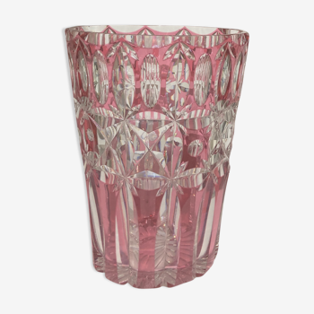 Crystal vase val saint lambert