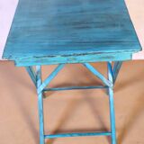 Old folding square table in Burmese teak