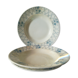 3 assiettes creuses Badonviller