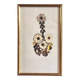 Vintage flower collage made from butterfly wings