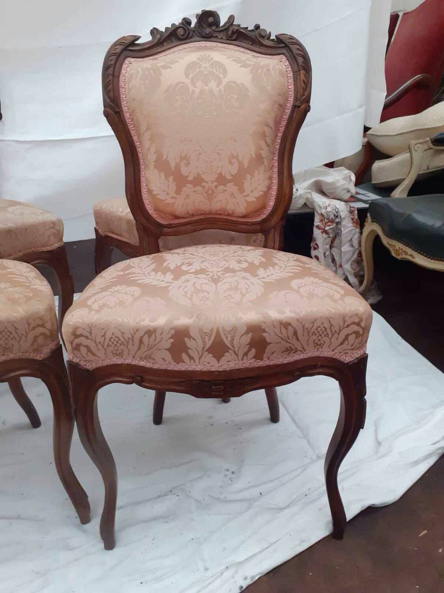 4 Louis XV style chairs