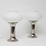 VEB Narva 1960s table lamps pair