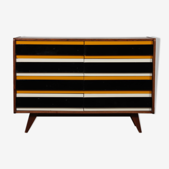 Commode jaune et noire, modèle U-453, par Jiri Jiroutek, 1960