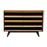 Yellow and black chest of drawers, model U-453, by Jiri Jiroutek, 1960