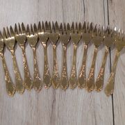 Luxury Cutlery Set Solingen SBS Gold Plated with Fine Gold 23/24 Carats - 70 Pieces