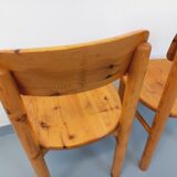 Set of 2 vintage Scandinavian chairs by Rainer Daumiller in pine from the 1960s.