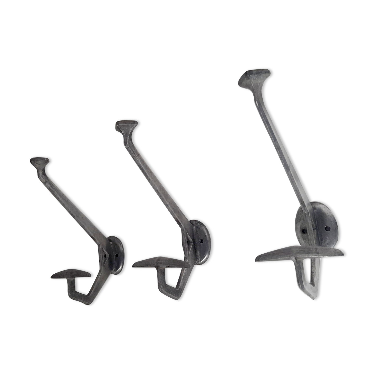 Series of 3 art deco hooks 30/40s