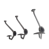 Series of 3 art deco hooks 30/40s