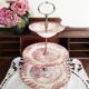 Cake display, earthenware servant from Myott, The Brook, English porcelain