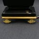 Baccarat, black crystal lamp base