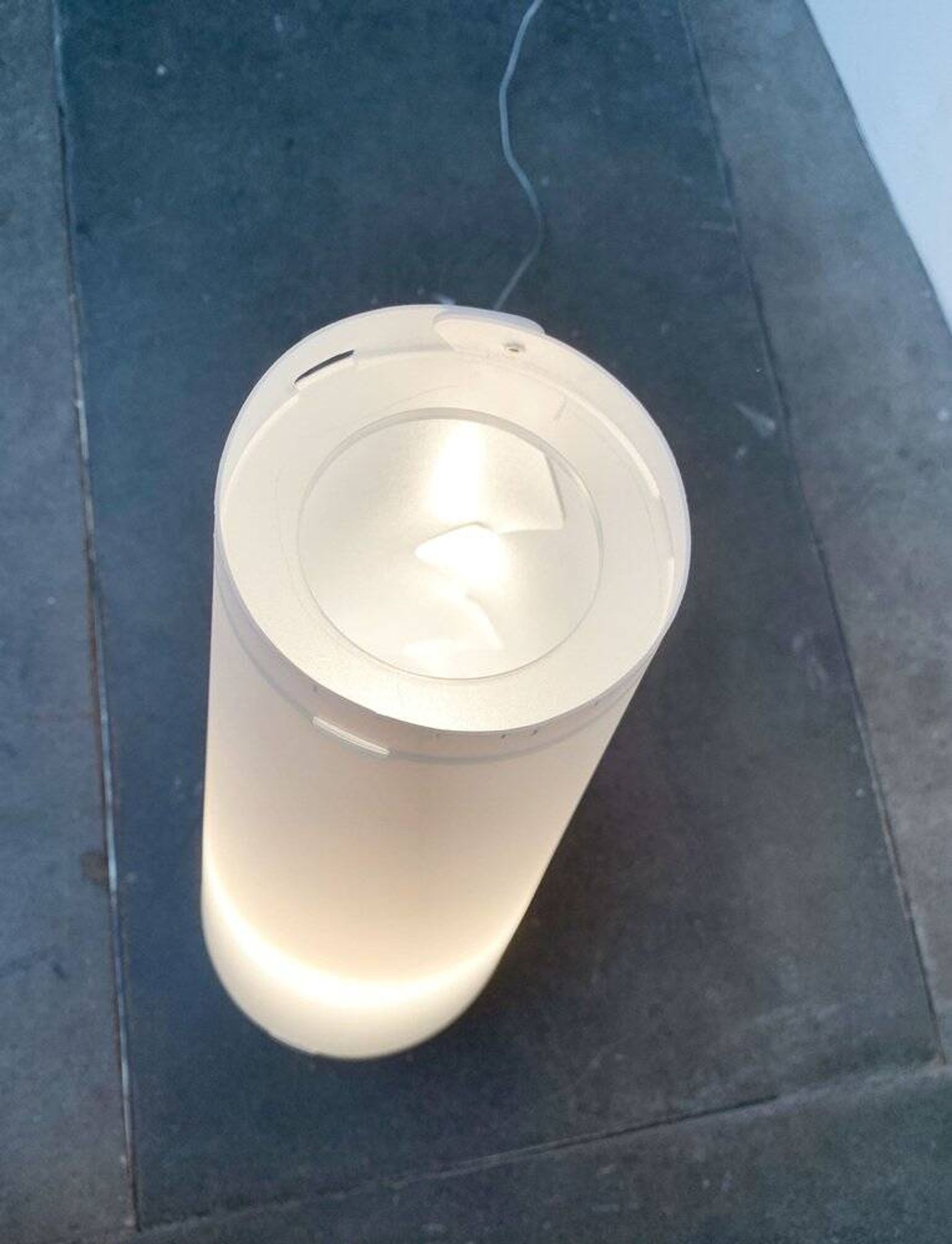 Italian postmodern cone floor lamp by Emporium