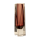 Bordeaux "Diamond" vase by Flavio Poli for Mandruzzato 70's