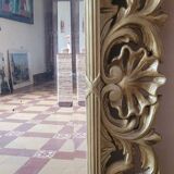 Gilded wood mirror, late 19th century