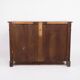 Low antique sideboard - hand polished mahogany - fixed shelves - 1880s