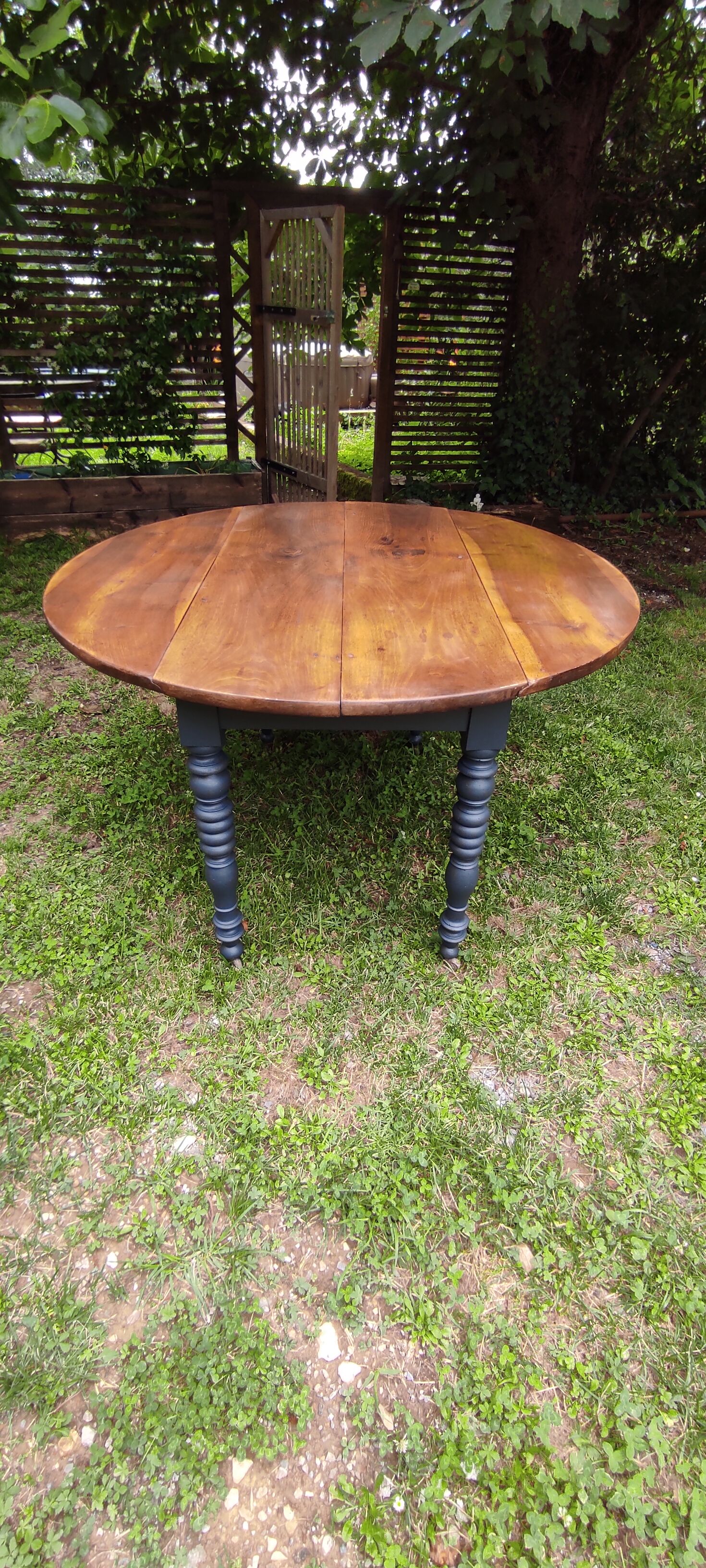 Table with flaps and castors