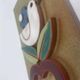 Vintage ceramic wall plaque, bird and heart, Made in Spain, Mithé Espelt style.