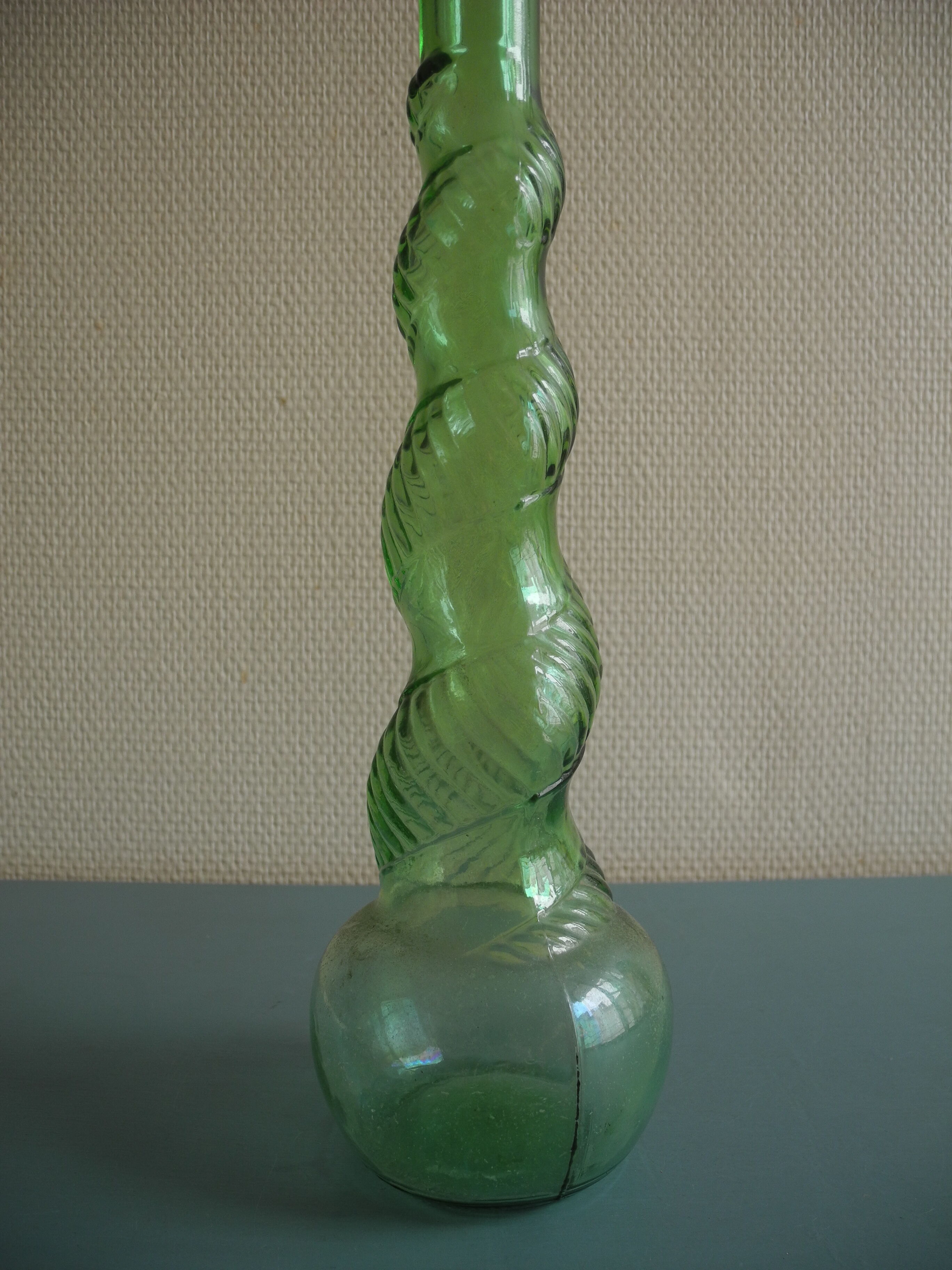 vintage carafe bottle Empoli 60s