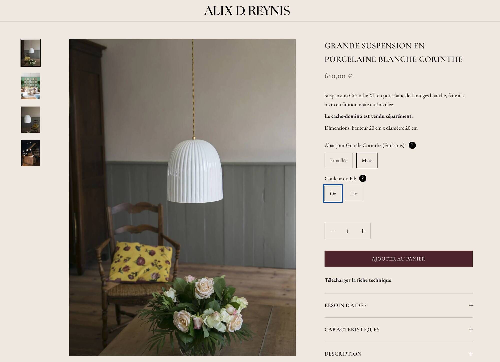 Suspension Alix D. Reynis