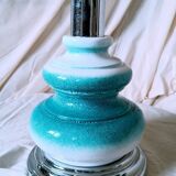 70s ceramic and chrome lamp