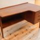Scandinavian "boomerang" free-form desk in teak - 1960s