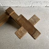 Display and plant holder in solid oak by Guillerme and Chambron for Votre Maison