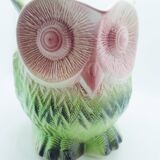 Grand pichet hibou en barbotine