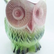 Grand pichet hibou en barbotine