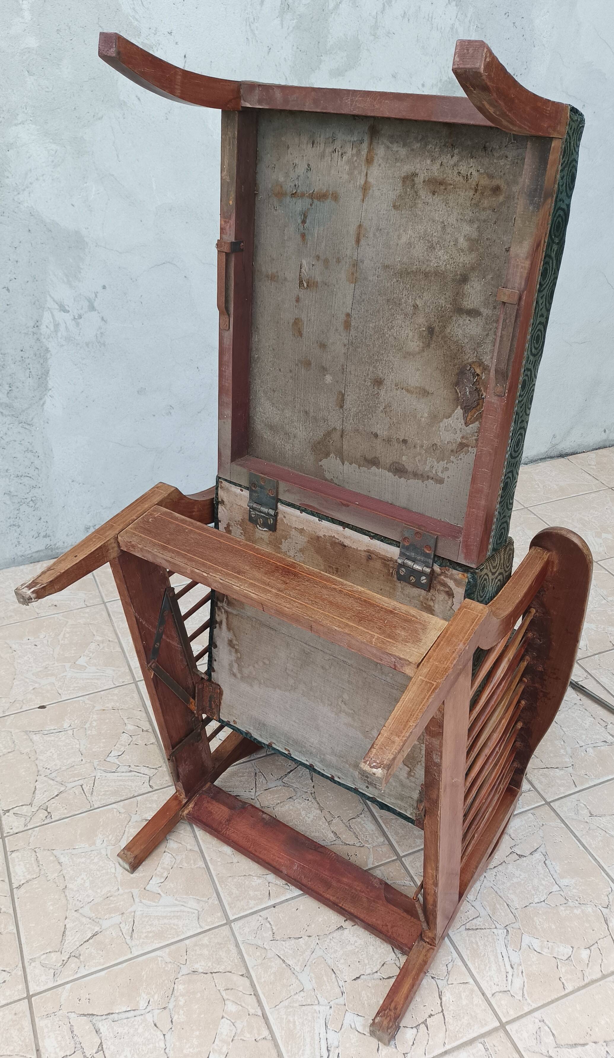 Fauteuil Morris en hêtre Art & Craft