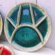 Six ceramic fondue plates Hugo Kohler Biel