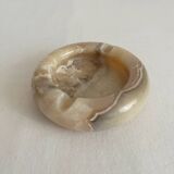 Vintage Alabaster Round Ashtray