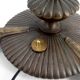 Art Deco reading lamp in bronze and stained glass – Circa 1920