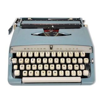Machine à écrire Brother Deluxe des années 60 et sa mallette