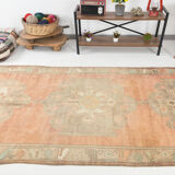 5x11 handmade wool oushak rug 344	x151cm
