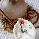 Suspension vintage en pâte de verre