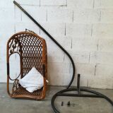 Vintage rattan hanging chair in perfect condition