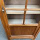 1960s Parisian Art Deco display case in solid oak