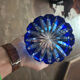 Antique cobalt blue crystal biscuit jar/candy box
