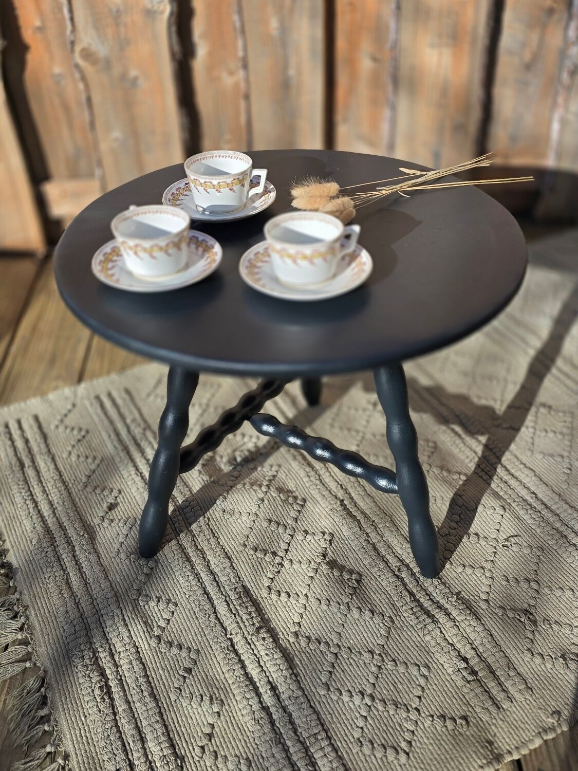 Tripod coffee table