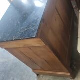 Walnut chest of drawers circa 1880 marble top