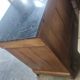 Walnut chest of drawers circa 1880 with marble top