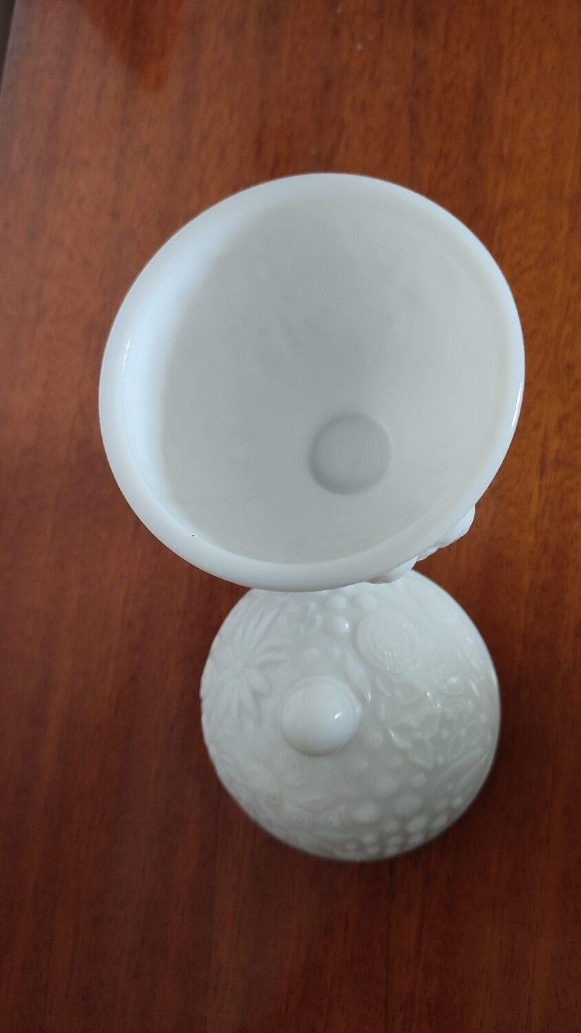 Avon pot on milk glass base