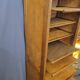 Filing cabinet with a curtain